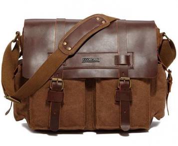5464 Retro Coffee Crossbody Messenger Sling Bag
