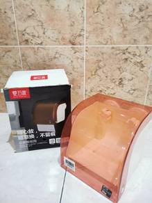 Tissue Box Holder - Transparent Orange