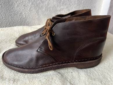 Clarks Desert Genuine Leather Midcut Shoes 9.5UK