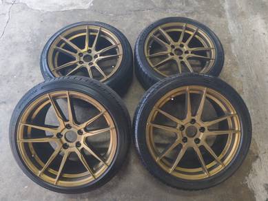 Rim second 18 ADV siap tayar s70 Hrv estima civic