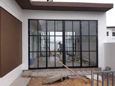 Pintu Sliding Kaca Rumah (Aluminium)