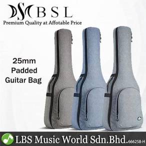 Bsl 25mm extra padded guitar bag gray