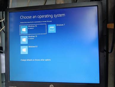 HP PC Desktop 4 OS dalam 1 PC