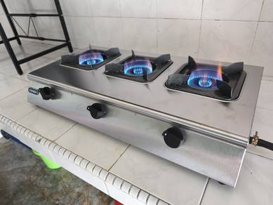 LPG 3 Burners Claypot Cooker (COD Delivery Kuching