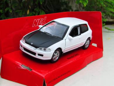 Welly (11cm) Honda Civic EG6 White Diecast Car