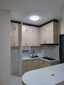 kitchen cabinet counter table fluted panel wardrob