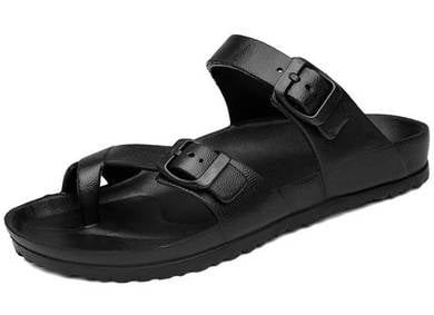 0253 Black Summer Sandal Slipper Men Kasut Shoes