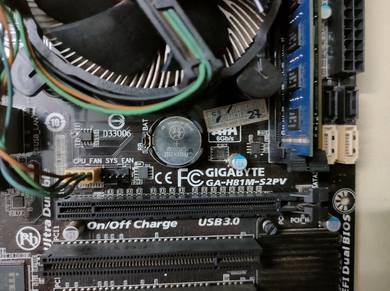 Gigabyte motherboard GA-H81M-S2PV i3-4150 ddr3 8gb