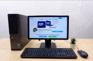 Fullset Pc Dell Core i5 Gen2 SSD 120gb Ram8gb Laju