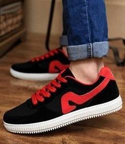 0244 Black Trendy Sneakers Smart Men Casual Shoes