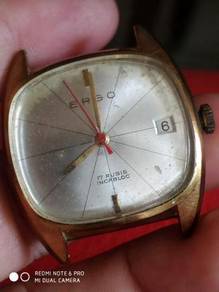 Vintage Ergo manual wind watch