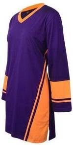 T-shirt Muslimah Color Block Enzo Code 8092 Purple