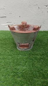 C025 Dapur Arang 25 x 19 cm Traditional Claypot