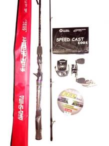Awashima speed cast reel combo awashima japan lure