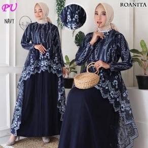 Roanita dress nude blue green pink grey red purple