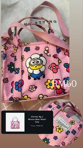 Christy Ng x Minion Bear small tote bag