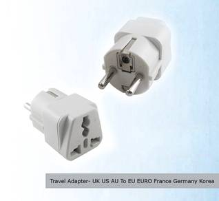 Travel Adapter- UK US AU To EU EURO France Germany