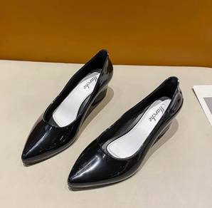2inch Block Rubber Heels Glossy