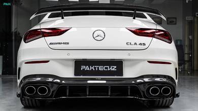 Mercedes cla45s cla w118 carbon diffuser bodykit