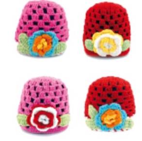 Ichiro Baby Handwear Crochet Flower Series