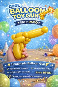 Cool Balloon Gun Toy 🔫 Handmade Balloon Craft