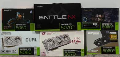 unsealed and brand-new 5060, 5060ti, 5070, 5070ti