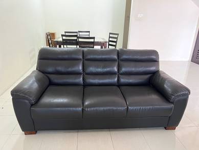 Sofa 3+2 Hitam Untuk Dijual