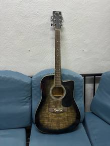 Gitar Akustik sekali Amp dan cable