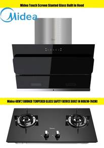 Media Touchscreen Slanted Glass Built in Hood