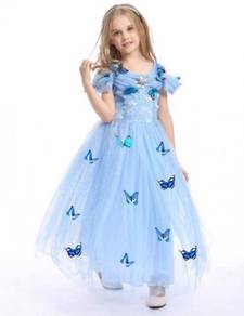 Cinderella Costume Dress with Butterfly