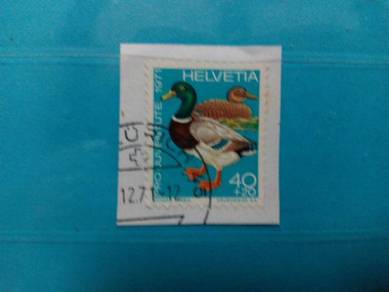 1971 Switzerland stamp, birds