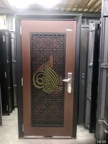 Safety Door With Islamic Khaligraph