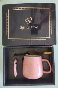 Mug with lid and spoon (New)