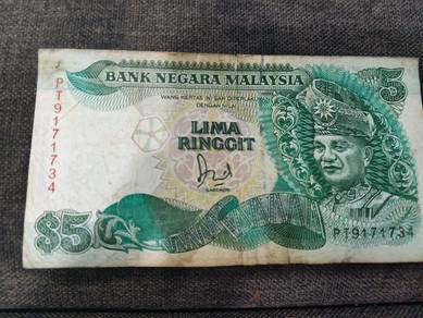 Duit RM 5 lama untuk dijual