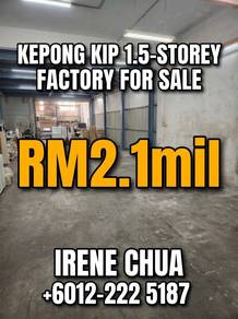 Warehouse / Factory For Sale in Kepong,KUL