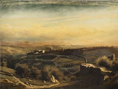 Jerusalem from the Mount of Olives HistoricalBible