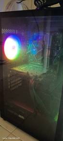 1 set pc gaming with 2 monitor (price can nego)