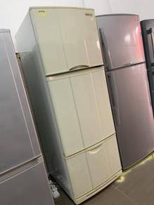 National Refrigerator 3 doors ice Peti Ais Sejuk