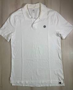 Nike Pinwheel White Collar Tee #CX Used