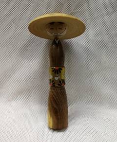 Kokeshi Doll Japanese Sosaku Vintage Traveler Wear