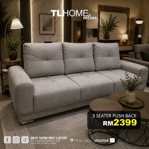3 Seater Push Back Sofa