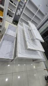 Premium Fountain Display Table | White Marble F