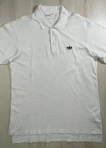 Adidas Trefoil White Collar Tee #D Used