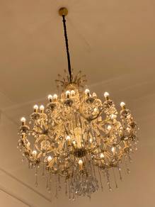Grand multi-tier crystal chandelier
