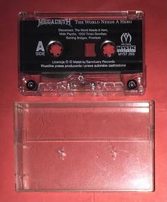MEGADETH- THE WORLD NEEDS A HERO CASSETTE Imported