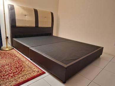 Bed Frame with Padded Headboard - Queen