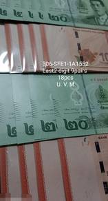 Msia RM10 & Thai 20Baht Banknotes 306-SFE1-1A1552