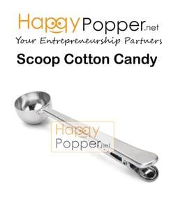 Stainless steel scoop cotton candy sudu gula kapas