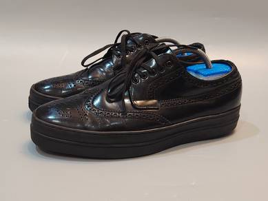 Prada Brogue Oxford Black Creepers 9uk 43eu 27.5cm