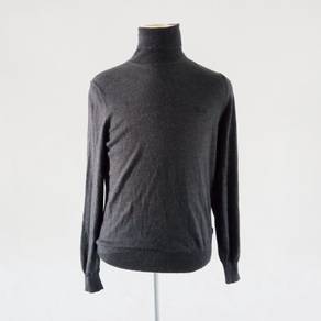 HUGO BOSS Charcoal Tuttle Neck Pull Out Knitwear